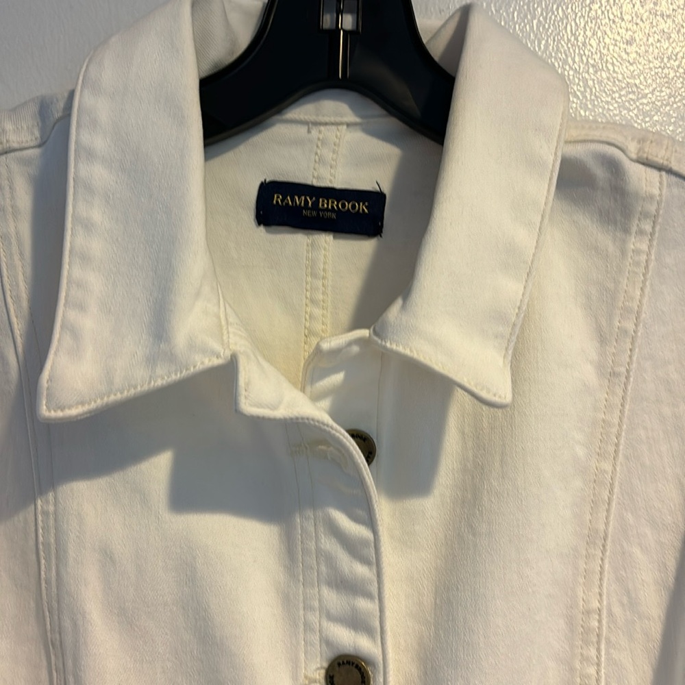 Ramy Brook white denim, stretch dress. NEVER WORN